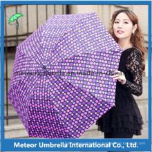 Модные товары Цветная печать Fold Sun и Rain Promotion Женские зонты Parasol Umbrella